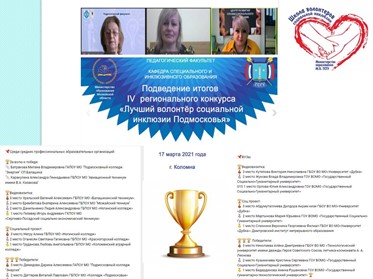 Подведение итогов  IV  регионального конкурса «Лучший волонтёр социальной инклюзии Подмосковья»